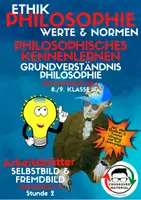 Vorschau - Stundenentwürfe - Philosophisches Kennenlernen & Grundverständnis (SB&FB AB 2) - Deckblatt