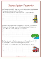 Vorschau - Arbeitsblätter - Sachaufgaben FEUERWEHR - Seite 2