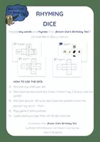 Vorschau - Spiele - Brown Owl's Birthday Tea - RHYMING DICE GAME - Deckblatt