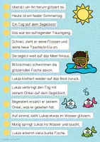 Vorschau - Unterrichtsreihen - Purzelgeschichte - Ein Tag auf dem Segelboot / Sommer - Seite 1