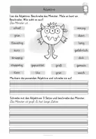 Vorschau - Arbeitsblätter - Adjektive Klasse 2 Grundschrift Forscherheft Wortarten - Seite 3