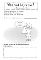 Vorschau - Arbeitsblätter - Adjektive Forscherheft Klasse 3 Grundschrift Wortarten - Seite 2