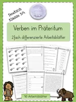 Vorschau - Unterrichtsreihen - SPARPAKET I Verben im Präteritum I Kl 3/4 #rabattraketen - Seite 1