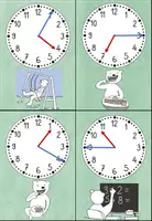 Vorschau - Arbeitsblätter - Materialpaket Uhrzeiten in Klasse 2 #silvesterknaller25 - Seite 2