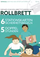 Vorschau - Stundenentwürfe - Der Weg zum Rollbrettführerschein - 5 Stunden/Stationskarten/Druckvorlage Sportunterricht - Deckblatt