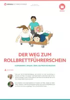 Vorschau - Stundenentwürfe - Der Weg zum Rollbrettführerschein - 5 Stunden/Stationskarten/Druckvorlage Sportunterricht - Seite 1