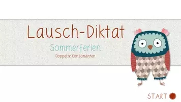 Vorschau - Interaktives Material - interaktives Lausch-Diktat - Bald sind Sommerferien - Seite 1