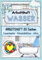 Vorschau - Arbeitsblätter - Wasser - Arbeitsheft - Forscherheft - Grundschule - Deckblatt