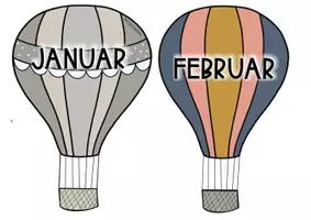 Vorschau - Poster - Scandi Klassenzimmer | Geburtstagskalender | Klassenraum verschönern - Seite 1