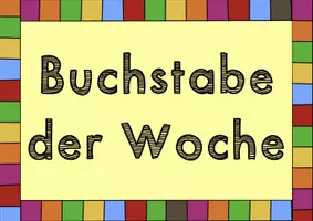 Vorschau - Spiele - 80 Bildkarten Laute Buchstabe der Woche Grundschrift T-Z Wochenplan - Seite 1