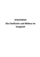 Vorschau - Arbeitsblätter - Die Physiker - Die Chefärztin und Möbius im Vergleich - Deckblatt