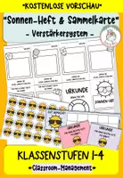 Vorschau - Arbeitsblätter - Kostenloses Sonnen-Heft + Sammelkarte I Verstärkersystem - Deckblatt