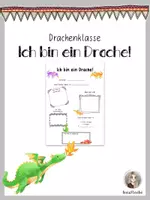 Vorschau - Arbeitsblätter - Ich bin ein Drache! Drachenklasse - Deckblatt