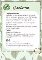 Vorschau - Aufgabenkarten - Klimalotterie Grundschullore - Seite 1