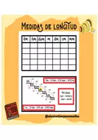 Vista previa - Hojas de trabajo - Tabla para trabajar la medida de la longitud - Portada