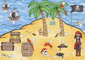Vorschau - Arbeitsblätter - Lesespur Auf der Pirateninsel (Klassen 3 und 4) - Seite 2
