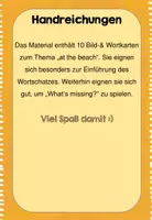 Vorschau - Arbeitsblätter - Wachsendes Materialpaket Englisch "at the beach" - Seite 3