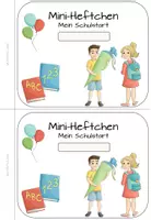 Vorschau - Arbeitsblätter - Mini-Heftchen "Mein Schulstart" - Seite 3