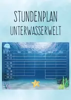 Vorschau - Poster - Stundenplan Vorlage Unterwasserwelt - Deckblatt