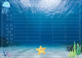 Vorschau - Poster - Stundenplan Vorlage Unterwasserwelt - Seite 2
