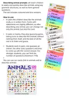 Vista previa - Unidades / Secuencias / Situaciones de Aprendizaje - Describing animal prompts - página 1
