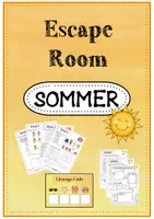 Vorschau - Arbeitsblätter - Escape Room/ Rätsel - Sommer - Deckblatt