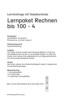 Vorschau - Spiele - Lernpaket: Rechnen bis 100 (Teil 4) - Seite 1