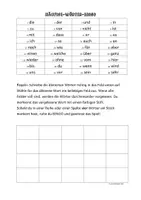 Vorschau - Spiele - Häufige-Wörter-Bingo Deutsch Klasse 2-4 - Seite 1