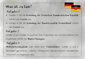 Vorschau - Arbeitsblätter - Gründung BRD und DDR - Seite 1