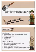 Vorschau - Stationenlernen - Detektiv Aufgabenkarten - Seite 1