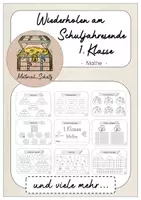 Vorschau - Arbeitsblätter - 1. Klasse Mathe Wiederholungsheft - Deckblatt