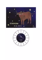Vorschau - Mal- und Bastelvorlagen - Sternbildsucher - Projektor Sternzeichen Stier - Deckblatt