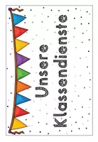 Vorschau - Poster - Unsere Klassendienste (im Pünktchen-Design) - Seite 1