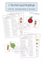 Vorschau - Arbeitsblätter - Rechenspaziergang - Schriftliche Multiplikation & Division - Seite 1