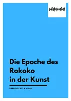 Vorschau - Arbeitsblätter - Rokoko in der Kunst einfach erklärt - Arbeitsblatt & Video - Deckblatt