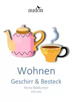 Vorschau - Fördermaterial/Inklusion - DaZ Wortschatz Wohnen DaZ - Geschirr & Besteck - Reine Bildkarten mit farbigen Artikelpunkten zur Sprachförderung (DIN A4) - ab Vorkurs Deutsch Kindergarten - Deckblatt