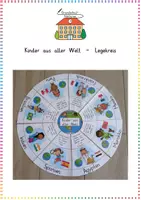 Vorschau - Anderer Materialtyp - Kontinente & Kinder aus aller Welt: Legekreis - Sachunterricht - Kl. 3/4 - Deckblatt