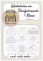 Vorschau - Arbeitsblätter - 1. Klasse Deutsch Wiederholungsheft - Deckblatt