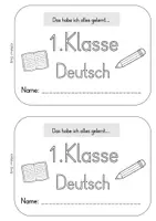 Vorschau - Arbeitsblätter - 1. Klasse Deutsch Wiederholungsheft - Seite 1
