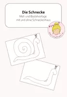 Vorschau - Mal- und Bastelvorlagen - Die Schnecke - Mal- und Bastelvorlagen - Deckblatt