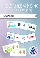 Vorschau - Spiele - Dominos Zahlen bis 10 (Kraft der 5) - Deckblatt