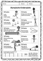 Vorschau - Arbeitsblätter - Kinderolympiade Version 2 - Seite 3