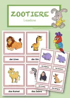 Vorschau - Stundenentwürfe - Lesedose - Zootiere - Deckblatt