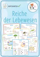 Vorschau - Poster - Reiche der Lebewesen - Karteikarten - Deckblatt