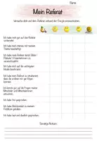 Vorschau - Arbeitsblätter - Mein Referat - Selbsteinschätzungsbogen für SuS (editierbar) - Seite 3