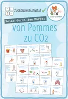Vorschau - Spiele - Reise durch den Körper: von Pommes zu CO2 - Sortieraktivität - Deckblatt
