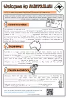 Vorschau - Arbeitsblätter - Australia - Video Worksheet (viewing / listening task) - Seite 1