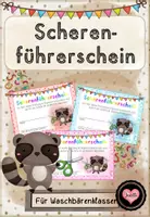Vorschau - Anderer Materialtyp - Scherenführerschein (für Waschbärenklassen) - Deckblatt