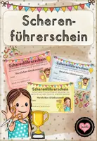 Vorschau - Poster - Scherenführerschein (für die 1. Klasse) - Deckblatt