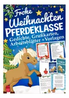 Vorschau - Mal- und Bastelvorlagen - Weihnachten in der Pferdeklasse - Deckblatt
